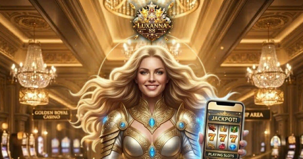 Luxanna88 Casino main banner showing web and mobile access to the gaming platform